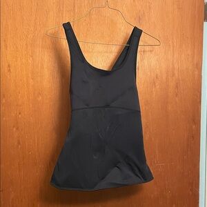 Black Sleeveless neoprene Tank Top